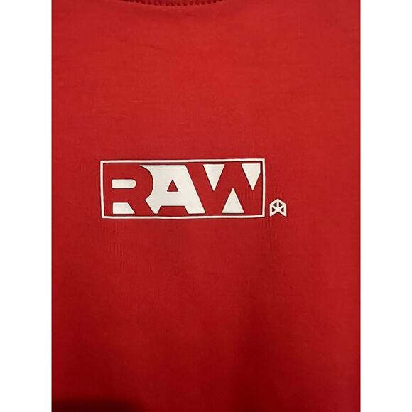 Men's Raw Gear Sweatshirt Small Short Sleeve Red ~ RG414 By Bradley Martyn ✨NEW✨ - Picture 2 of 6